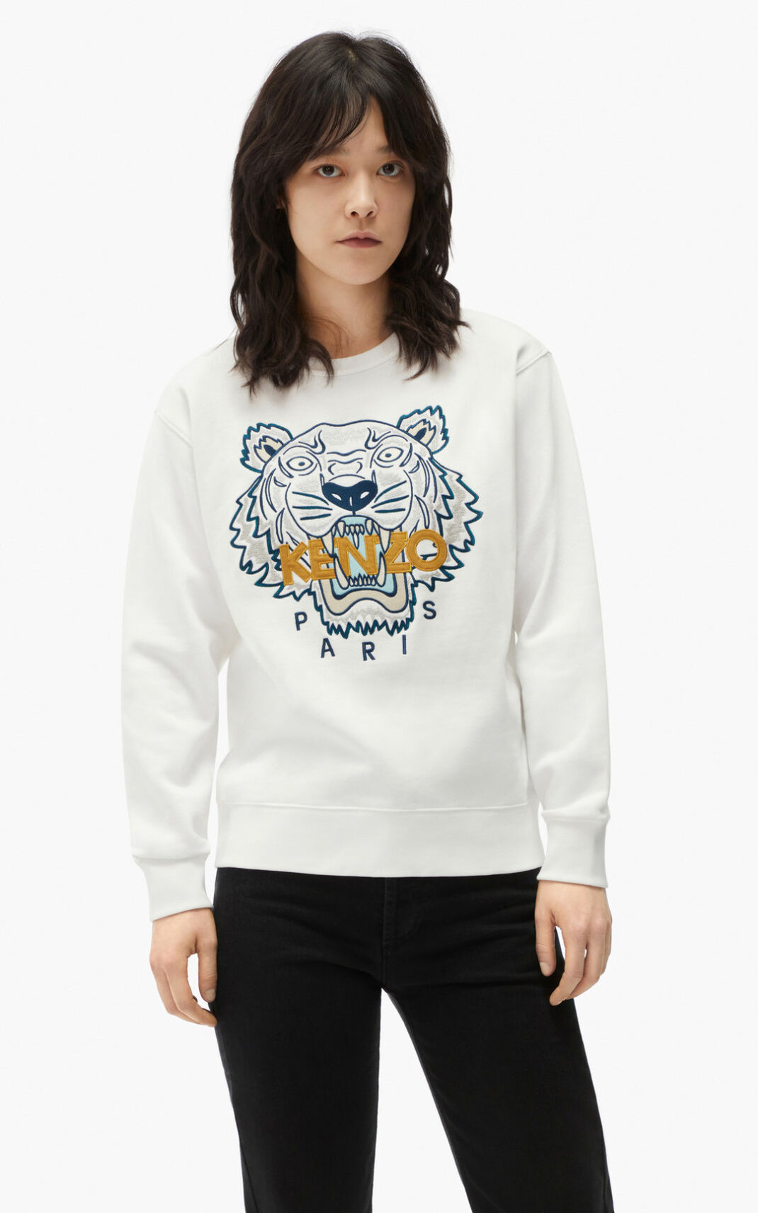 Sudadera Kenzo Tiger Mujer Blancas - SKU.0358148